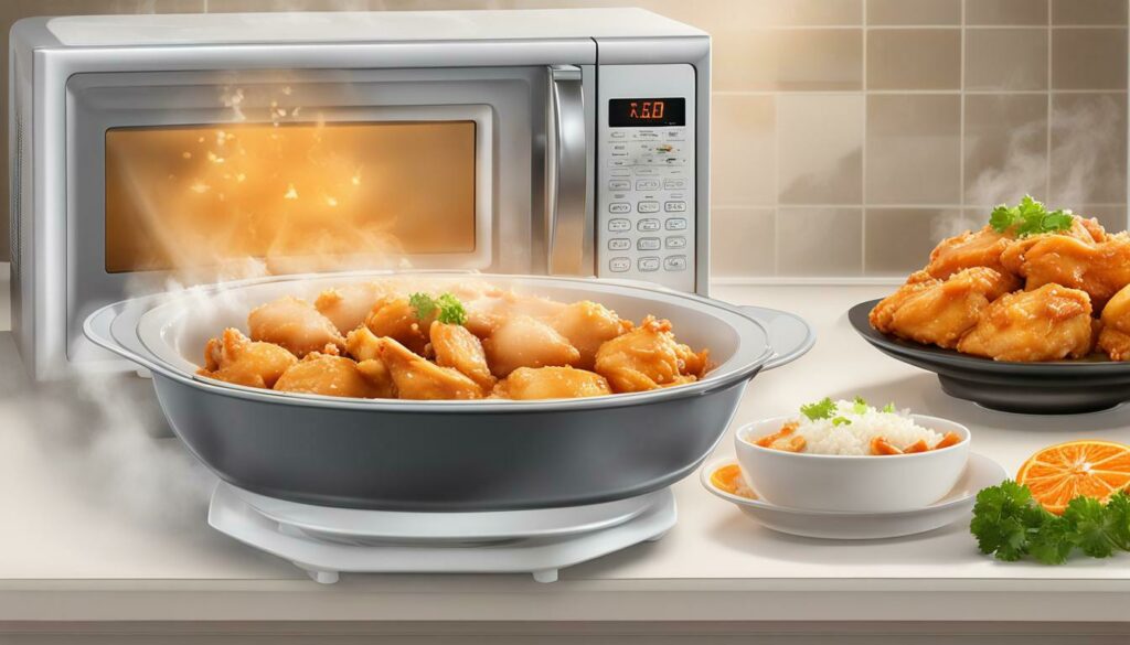 How to reheat orange chicken
